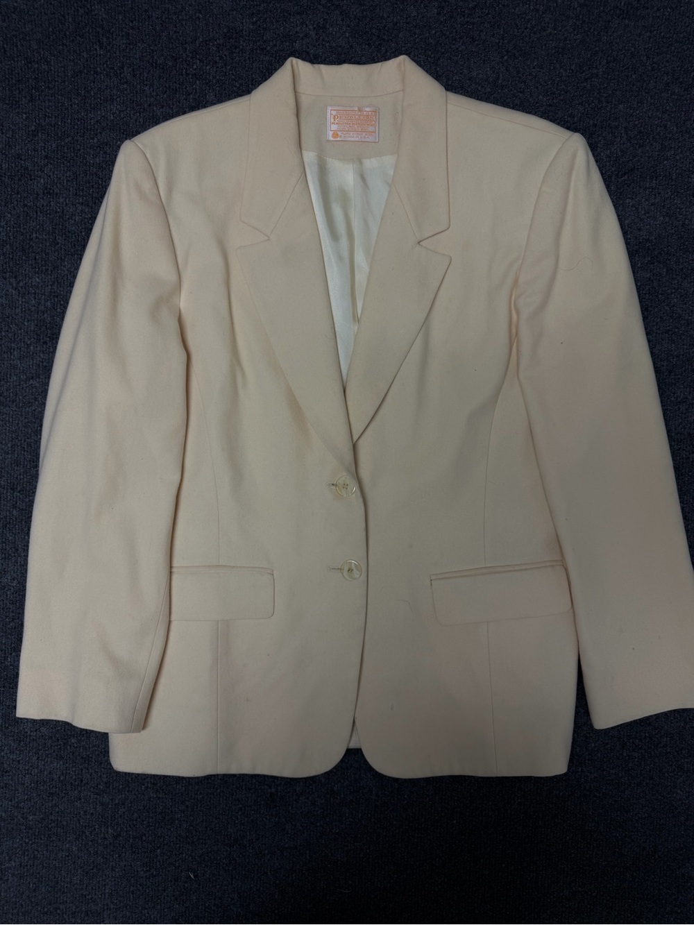 Pendleton Cream Single-Breasted Women's Blazer